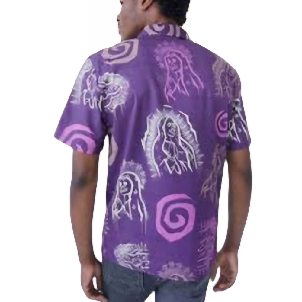 PacSun North Star Camp Shirt Mens M Purple Button Up  Lightweight Retro Hawaiian
